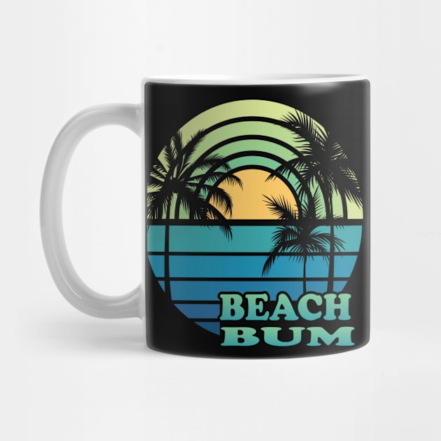 Beach Bum Tropical Beach Summer Travel Beach Vacation by kalponik